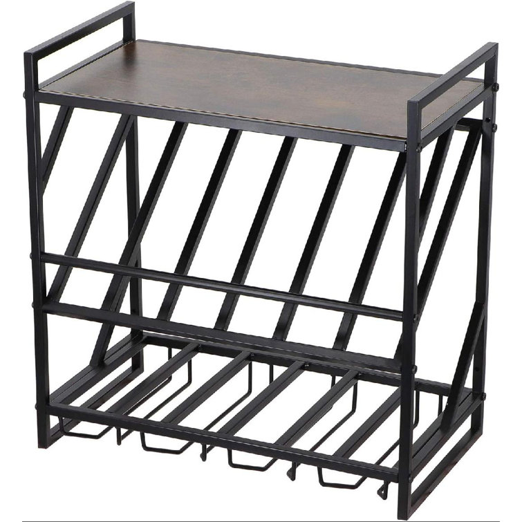 Prep & Savour Vintage Wall Mounted Wine Rack, Wayfair Canada